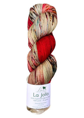 Mistle Toe And Wine Baah Yarn La Jolla Assigned Pooling