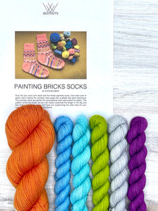 Painting Rainbows Socks pattern by Stephen West