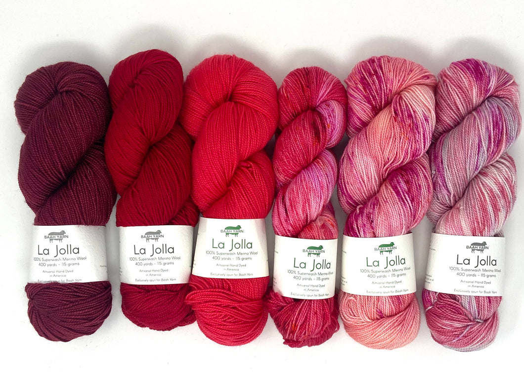 Ambah O'Brien Cherry-Berry Wrap Knitting Kit Baah Yarn