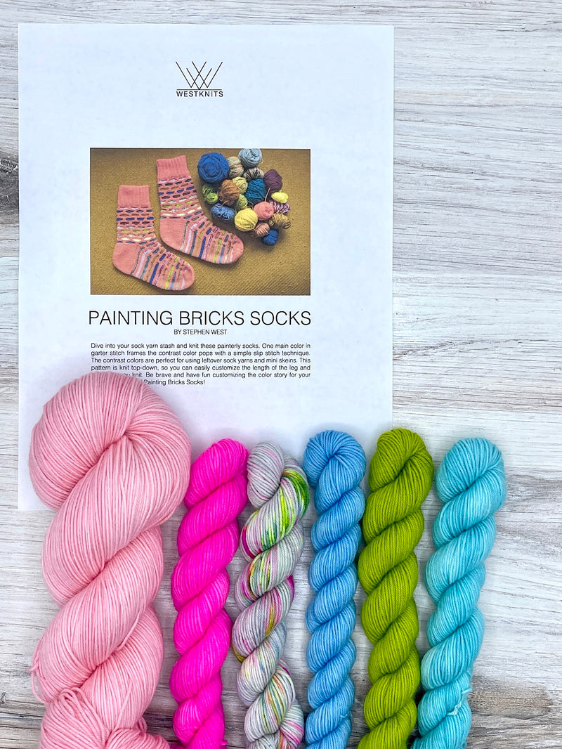 Soft Socks Mini Skeins 4 Ply Yarn. Soft Colours 